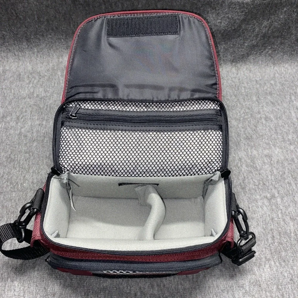 Lowepro Edit 130 Video Camera Bag (Maroon) Should Strap Adjustable Zipper Pocket